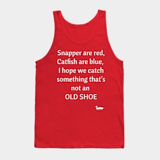 Old Shoe Fishing Poem Tank Top